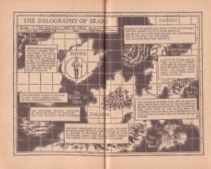 The Dalography of Skaro as illustrated in The Dalek Pocketbook and Space Travellers Guide (1965)